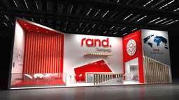 20x40 Inline booth design by Reaction Space